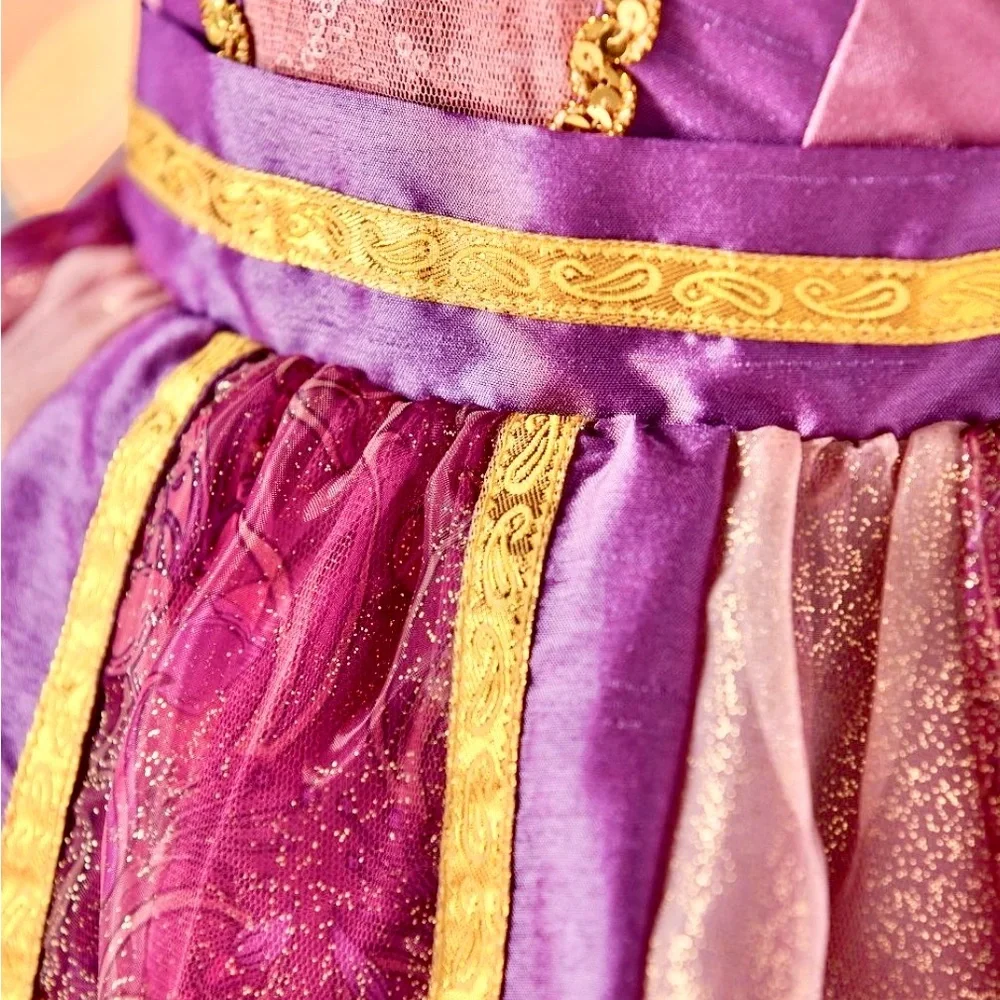 Official 💯 Original Disney Store Europe Rapunzel Costume from Tangled Rare SZ 4 - Picture 7 of 17